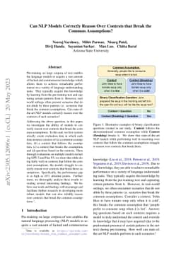 Can NLP Models Correctly Reason Over Contexts that Break the Common
  Assumptions?