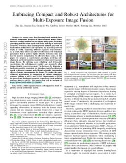 Embracing Compact and Robust Architectures for Multi-Exposure Image
  Fusion