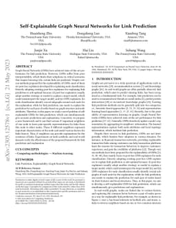 Self-Explainable Graph Neural Networks for Link Prediction