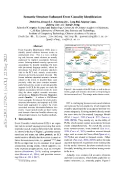 Semantic Structure Enhanced Event Causality Identification