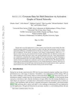 MAGDiff: Covariate Data Set Shift Detection via Activation Graphs of
  Deep Neural Networks