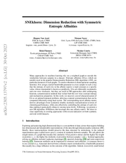 SNEkhorn: Dimension Reduction with Symmetric Entropic Affinities