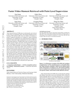 Faster Video Moment Retrieval with Point-Level Supervision