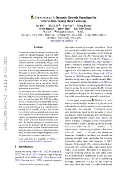 Dynosaur: A Dynamic Growth Paradigm for Instruction-Tuning Data Curation