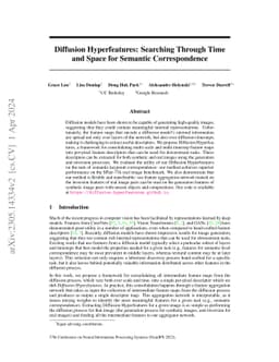 Diffusion Hyperfeatures: Searching Through Time and Space for Semantic
  Correspondence