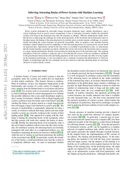 Inferring Attracting Basins of Power System with Machine Learning