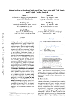 Advancing Precise Outline-Conditioned Text Generation with Task Duality
  and Explicit Outline Control