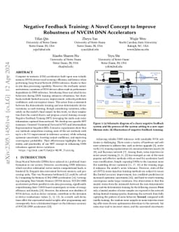 Negative Feedback Training: A Novel Concept to Improve Robustness of
  NVCIM DNN Accelerators