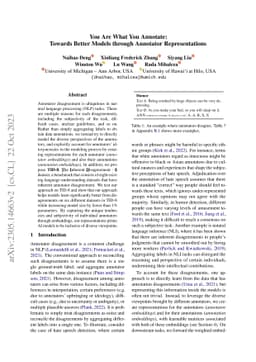 You Are What You Annotate: Towards Better Models through Annotator
  Representations