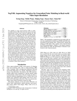 NegVSR: Augmenting Negatives for Generalized Noise Modeling in
  Real-World Video Super-Resolution