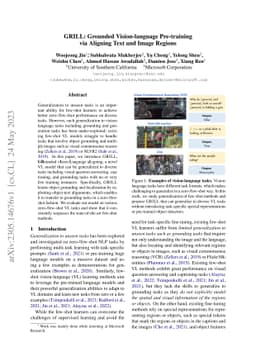 GRILL: Grounded Vision-language Pre-training via Aligning Text and Image
  Regions