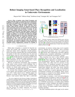 Robust Imaging Sonar-based Place Recognition and Localization in
  Underwater Environments