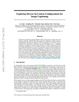 Exploring Diverse In-Context Configurations for Image Captioning