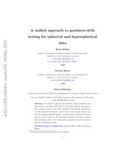 A unified approach to goodness-of-fit testing for spherical and
  hyperspherical data