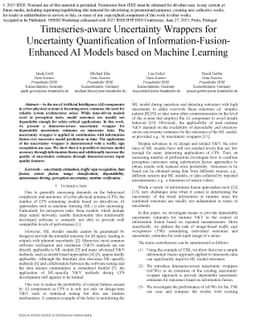 Timeseries-aware Uncertainty Wrappers for Uncertainty Quantification of
  Information-Fusion-Enhanced AI Models based on Machine Learning