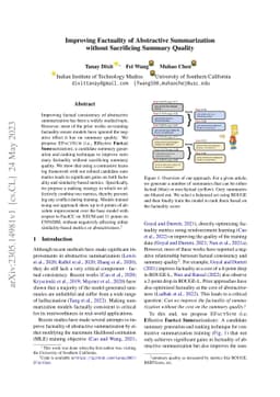 Improving Factuality of Abstractive Summarization without Sacrificing
  Summary Quality