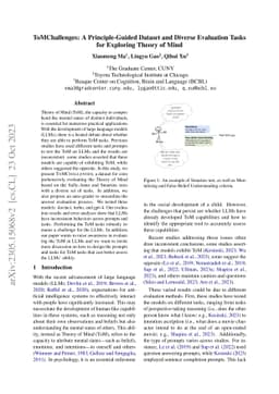 ToMChallenges: A Principle-Guided Dataset and Diverse Evaluation Tasks
  for Exploring Theory of Mind