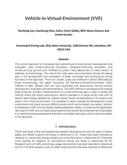 Vehicle-in-Virtual-Environment (VVE)