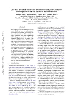 UniTRec: A Unified Text-to-Text Transformer and Joint Contrastive
  Learning Framework for Text-based Recommendation