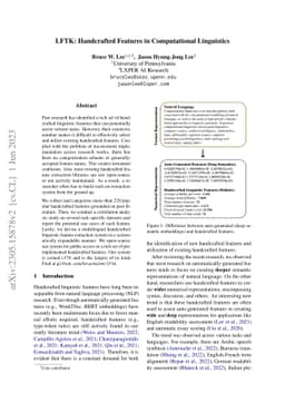 LFTK: Handcrafted Features in Computational Linguistics