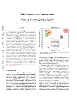 NVTC: Nonlinear Vector Transform Coding