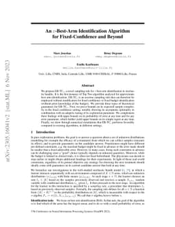 An $\varepsilon$-Best-Arm Identification Algorithm for Fixed-Confidence
  and Beyond