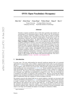 OVO: Open-Vocabulary Occupancy