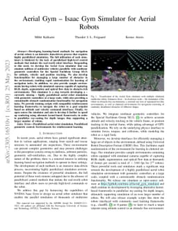 Aerial Gym -- Isaac Gym Simulator for Aerial Robots