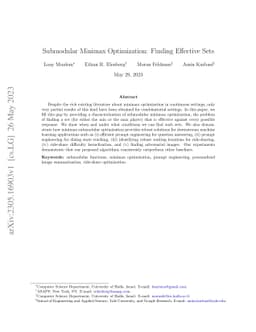 Submodular Minimax Optimization: Finding Effective Sets