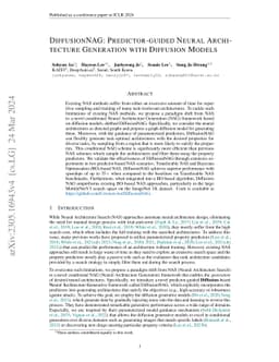 DiffusionNAG: Predictor-guided Neural Architecture Generation with
  Diffusion Models