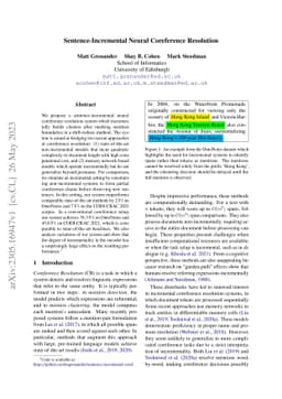 Sentence-Incremental Neural Coreference Resolution