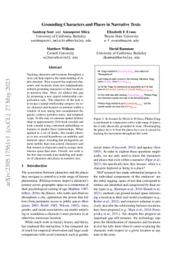 Grounding Characters and Places in Narrative Texts