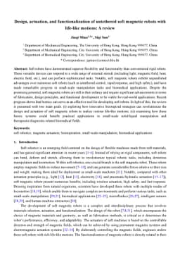 Design, Actuation, and Functionalization of Untethered Soft Magnetic
  Robots with Life-Like Motions: A Review