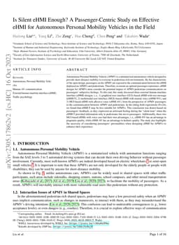 Is Silent eHMI Enough? A Passenger-Centric Study on Effective eHMI for
  Autonomous Personal Mobility Vehicles in the Field
