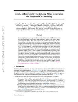 Gen-L-Video: Multi-Text to Long Video Generation via Temporal
  Co-Denoising