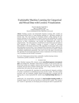 Explainable Machine Learning for Categorical and Mixed Data with
  Lossless Visualization