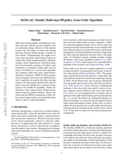 DoMo-AC: Doubly Multi-step Off-policy Actor-Critic Algorithm