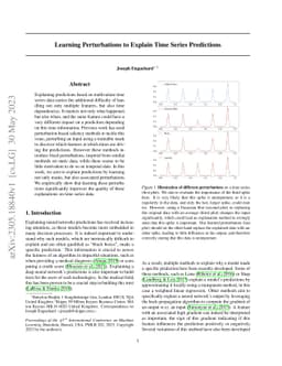 Learning Perturbations to Explain Time Series Predictions