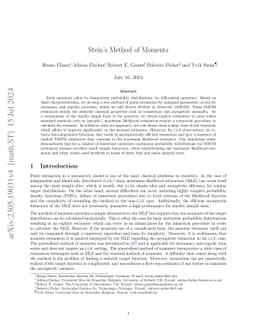 Stein's Method of Moments
