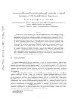 Enhancing Human Capabilities through Symbiotic Artificial Intelligence
  with Shared Sensory Experiences