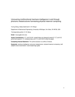 Uncovering multifunctional mechano-intelligence in and through phononic
  metastructures harnessing physical reservoir computing