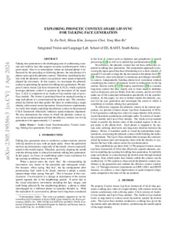 Exploring Phonetic Context-Aware Lip-Sync For Talking Face Generation