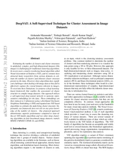 DeepVAT: A Self-Supervised Technique for Cluster Assessment in Image
  Datasets