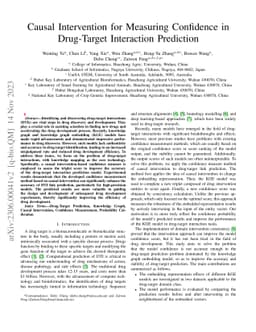 Causal Intervention for Measuring Confidence in Drug-Target Interaction
  Prediction