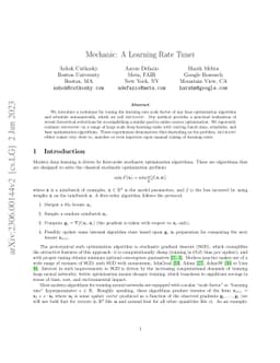 Mechanic: A Learning Rate Tuner