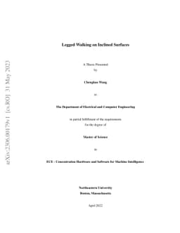 LeggedWalking on Inclined Surfaces