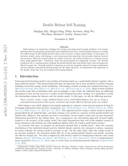Doubly Robust Self-Training