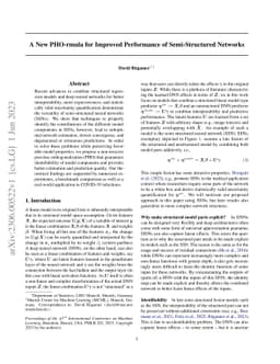 A New PHO-rmula for Improved Performance of Semi-Structured Networks