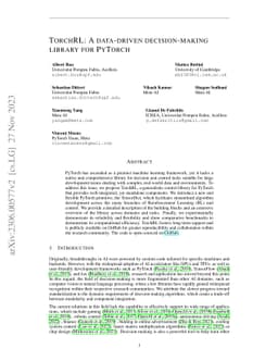 TorchRL: A data-driven decision-making library for PyTorch