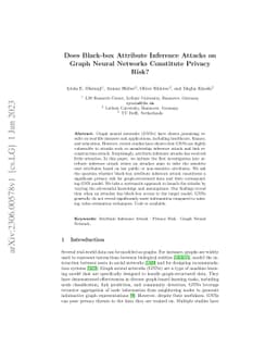 Does Black-box Attribute Inference Attacks on Graph Neural Networks
  Constitute Privacy Risk?
